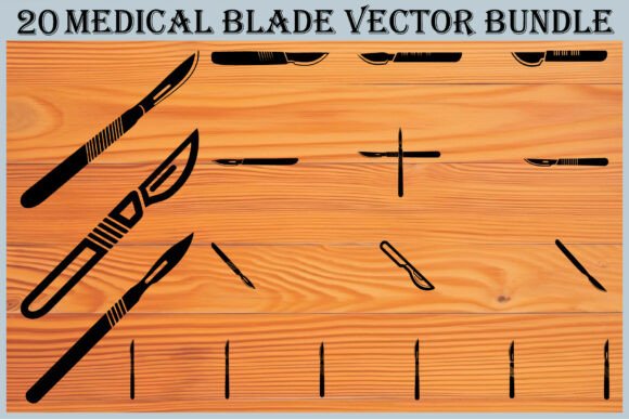 20 Medical Blade Vector Bundle for Crafts and Graphics