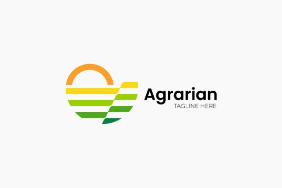 Agrarian Sustainable Agriculture Logo for Modern Web and Editorial Design