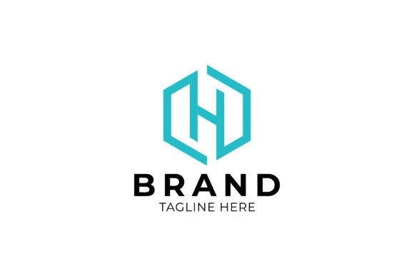Brand Minimalist Hexagon Letter H Logo - A Modern Graphic Design Asset