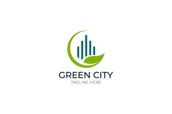 Green City Eco Friendly Logo Urban for Logos and Graphics