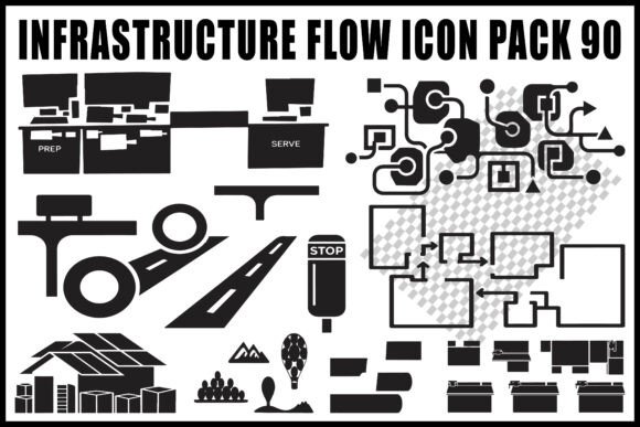 Infrastructure Flow Icon Pack Review for Embroidery Projects