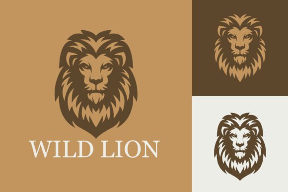 Wild Lion Majestic Animal Logo for Logos and Graphics